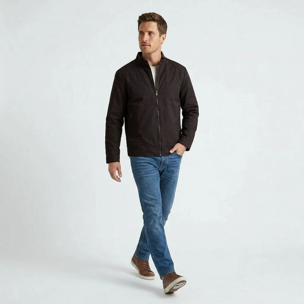 HUMMER MENS PU COATED LONG SLEEVE JACKET H0078