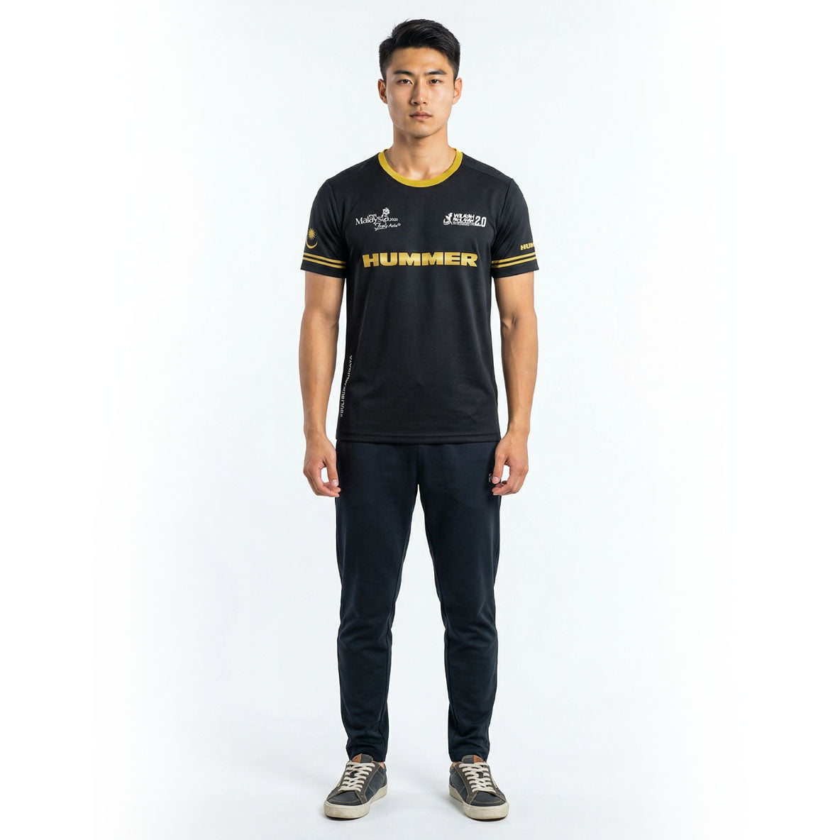 HUMMER MENS SHORT SLEEVE ROUND NECK T SHIRT [FREE CUT] H0089