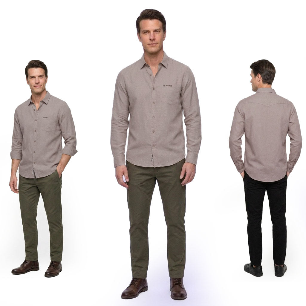 HUMMER MENS LONG SLEEVE SHIRT [SMART FIT] H0123