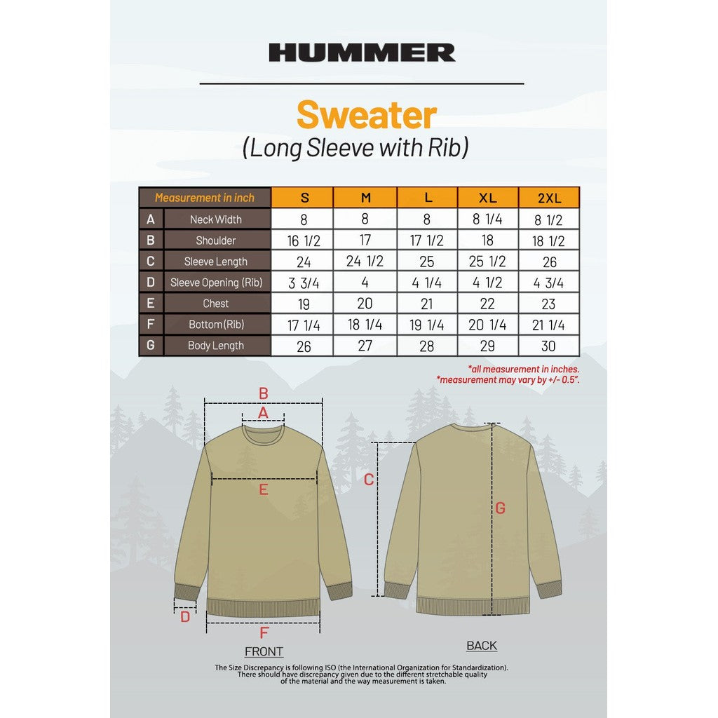 HUMMER LONG SLEEVE SWEATER H0033