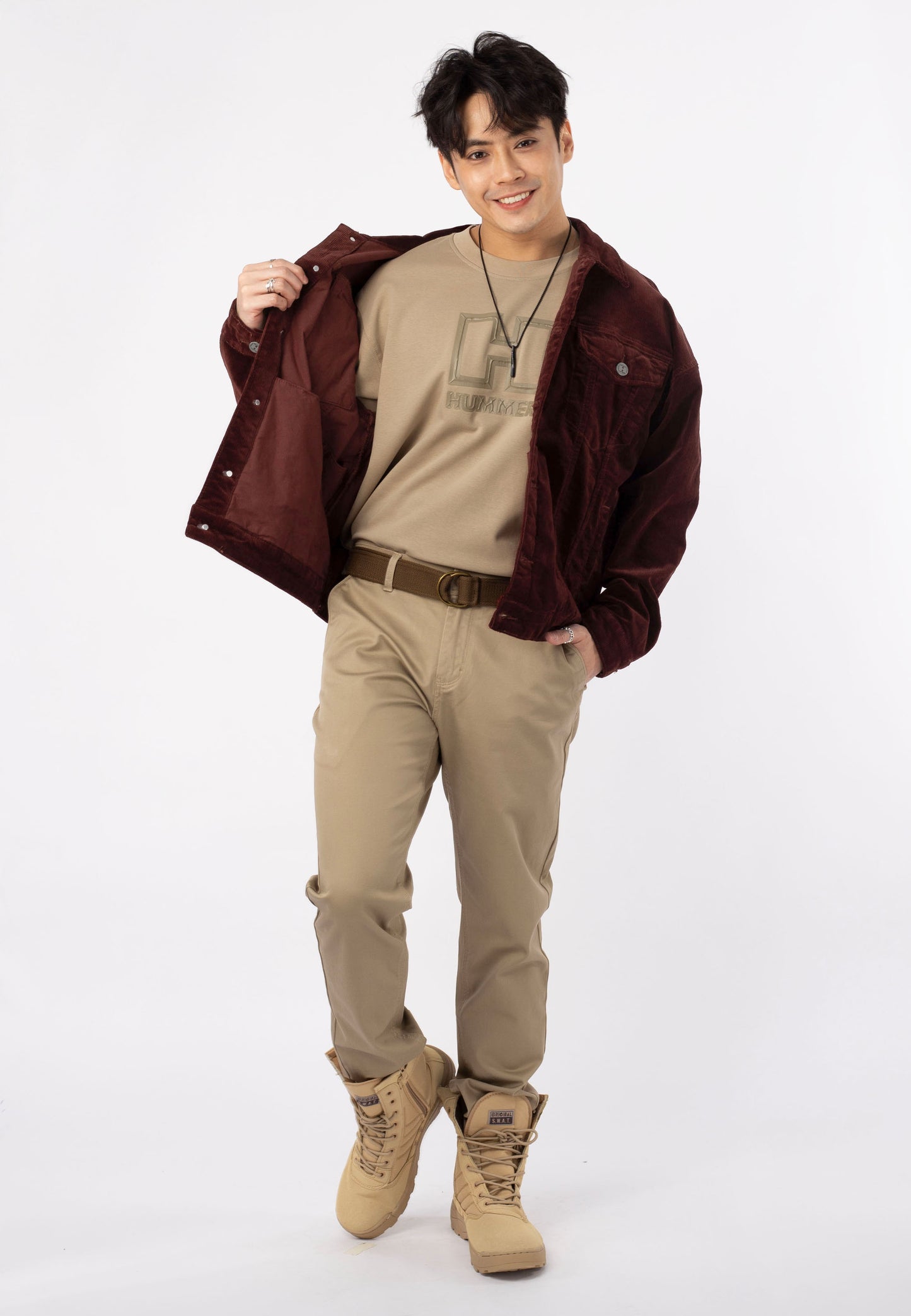 HUMMER LONG SLEEVE CORDUROY JACKET [OVERSIZE] H0019