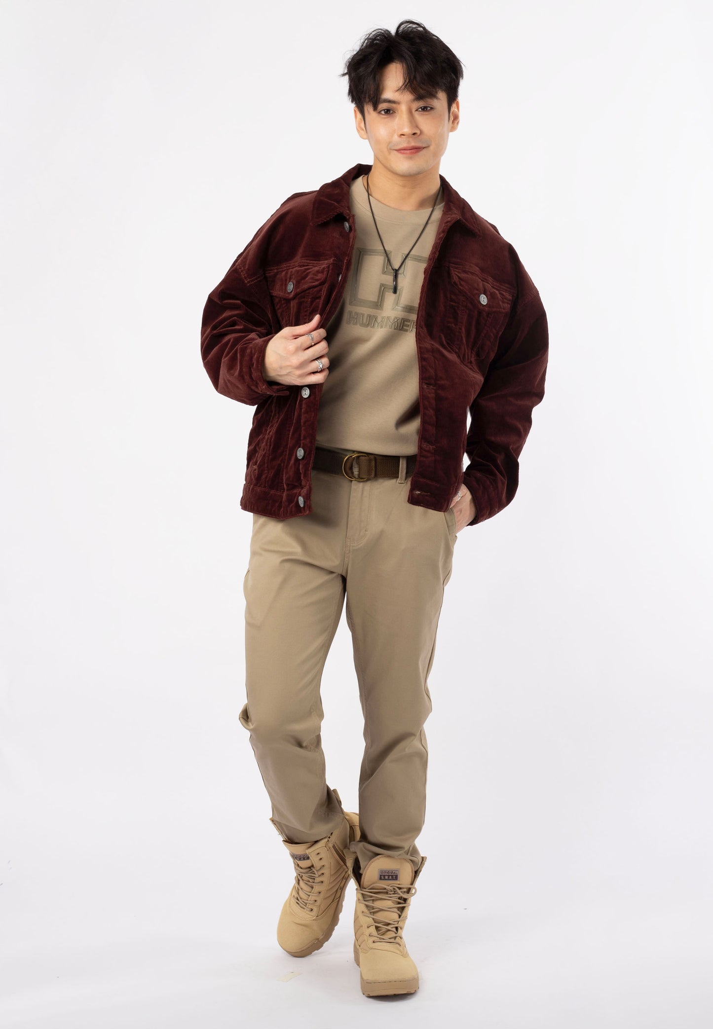 HUMMER LONG SLEEVE CORDUROY JACKET [OVERSIZE] H0019