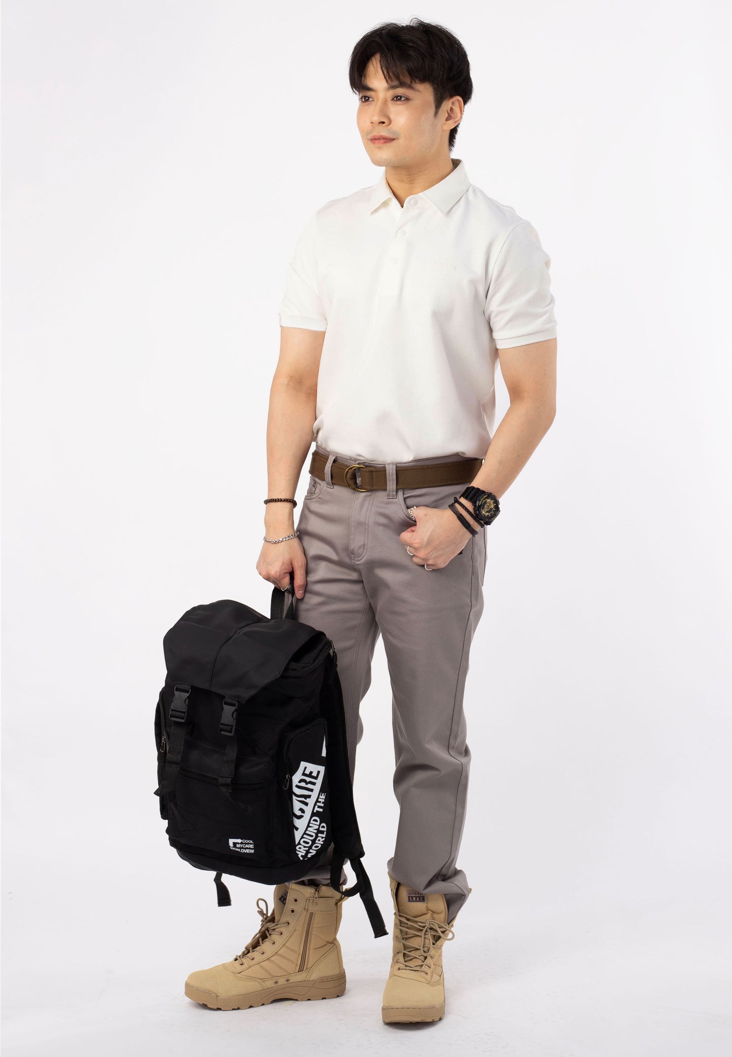 HUMMER SHORT SLEEVE POLO T SHIRT [SLIM FIT] H0030