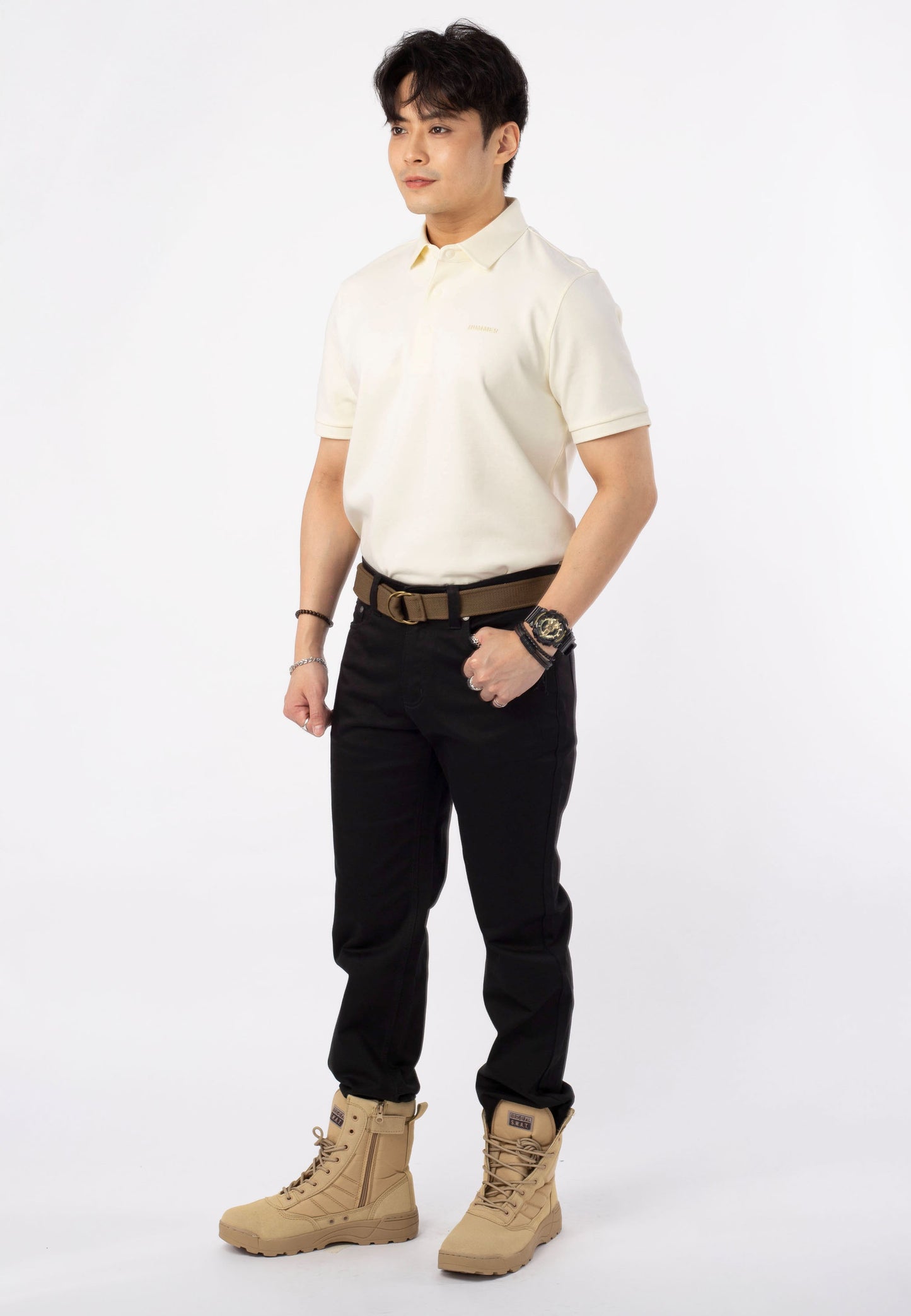 HUMMER SHORT SLEEVE POLO T SHIRT [SLIM FIT] H0030