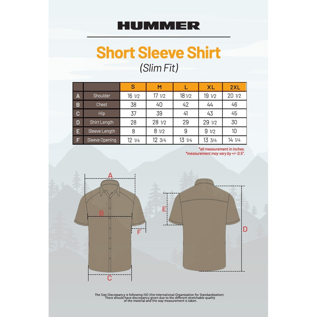 HUMMER SHORT SLEEVE SHIRT [SLIM FIT] H0002