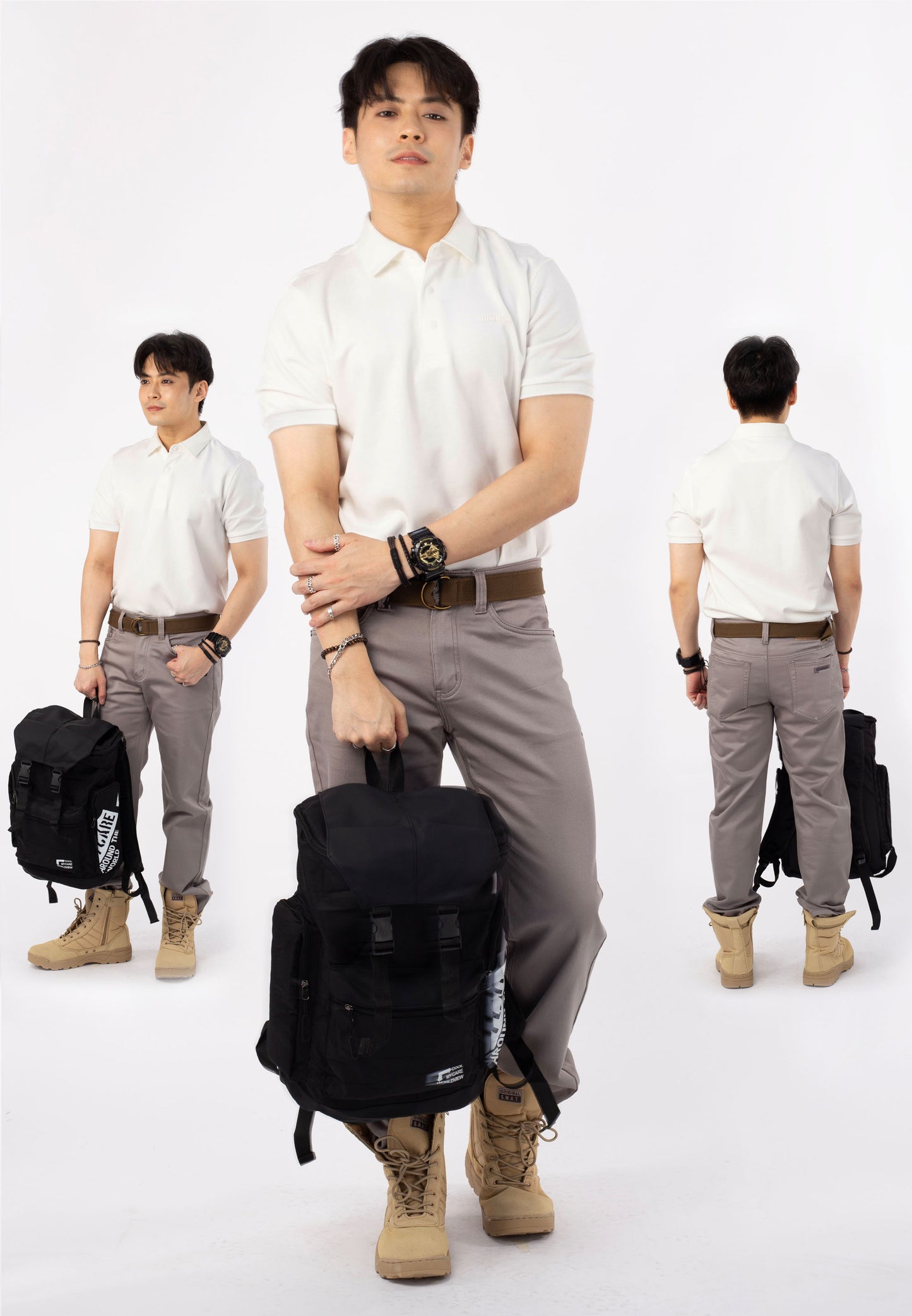 HUMMER SHORT SLEEVE POLO T SHIRT [SLIM FIT] H0030