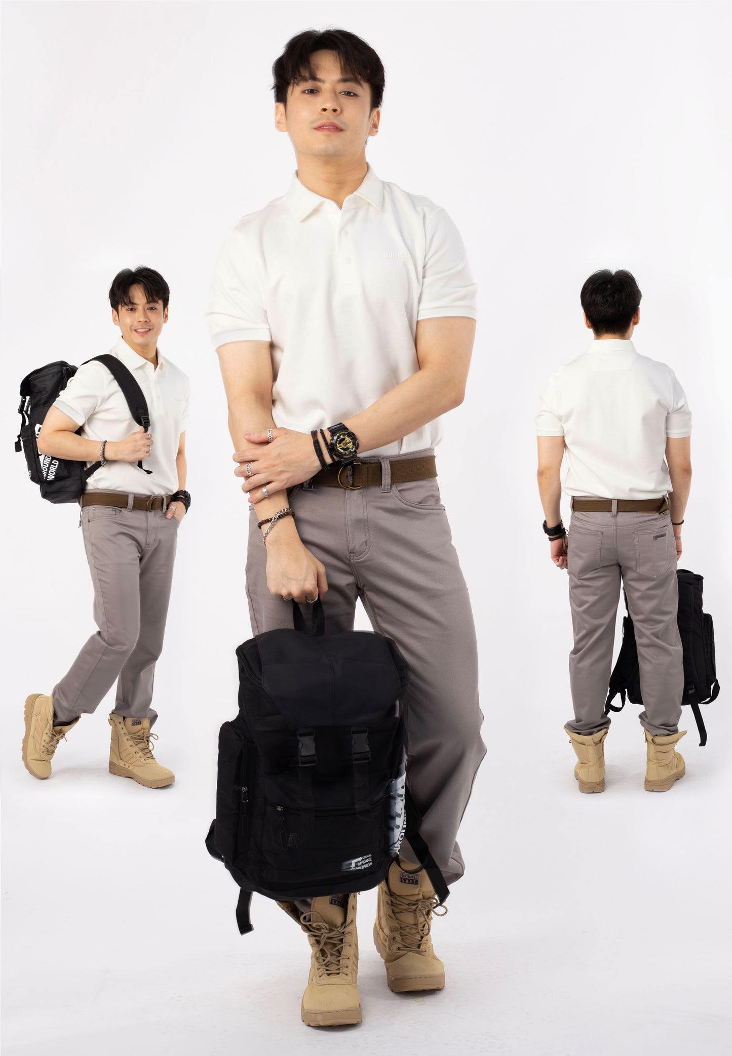 HUMMER SHORT SLEEVE POLO T SHIRT [SLIM FIT] H0030