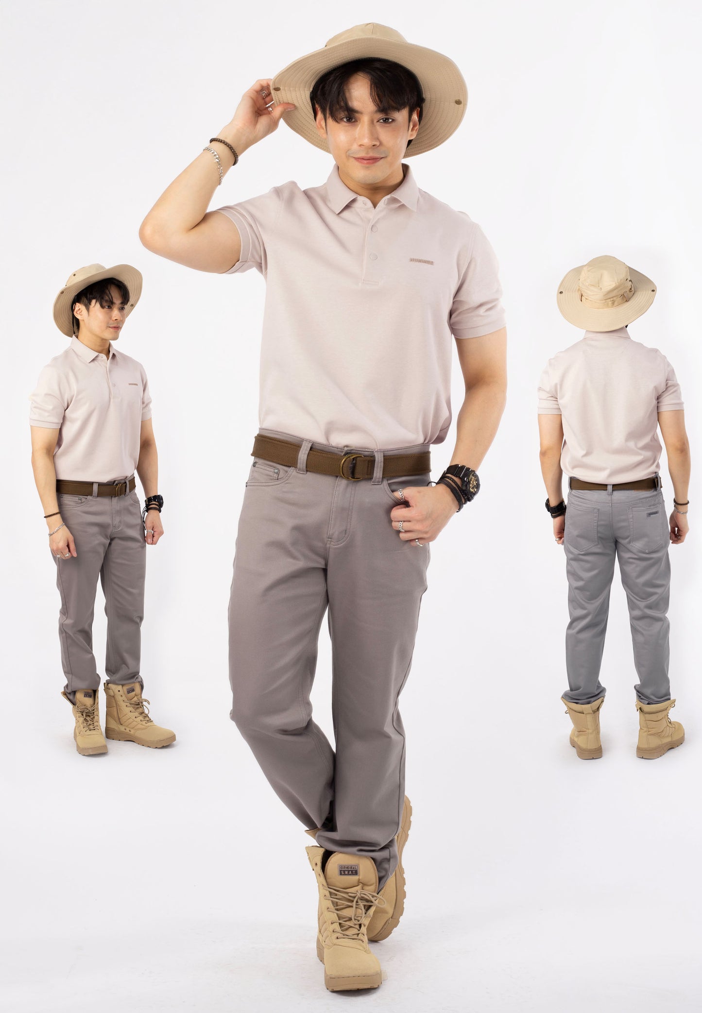 HUMMER SHORT SLEEVE POLO T SHIRT [SLIM FIT] H0030