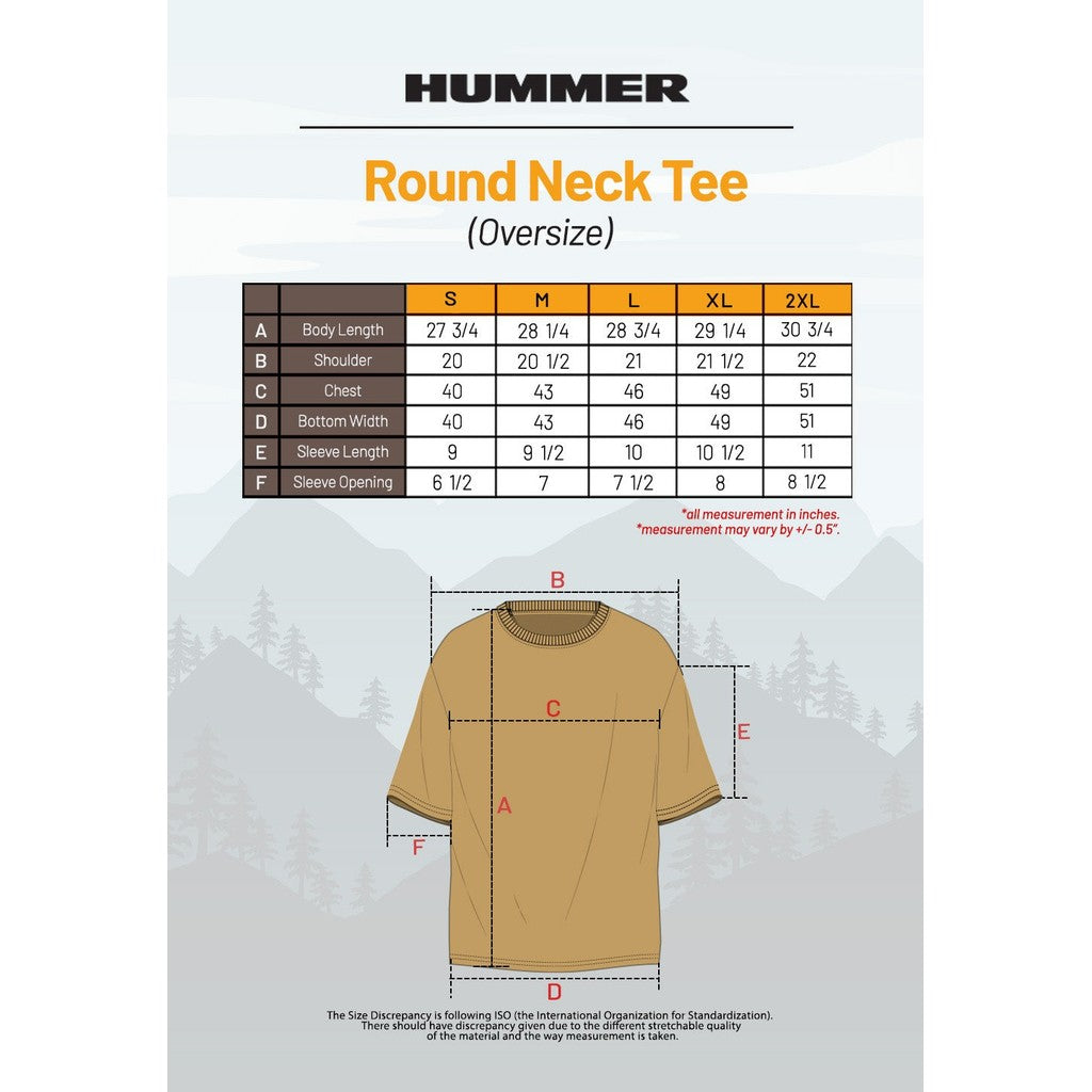 HUMMER SHORT SLEEVE ROUNDNECK T SHIRT [OVERSIZE] H0029