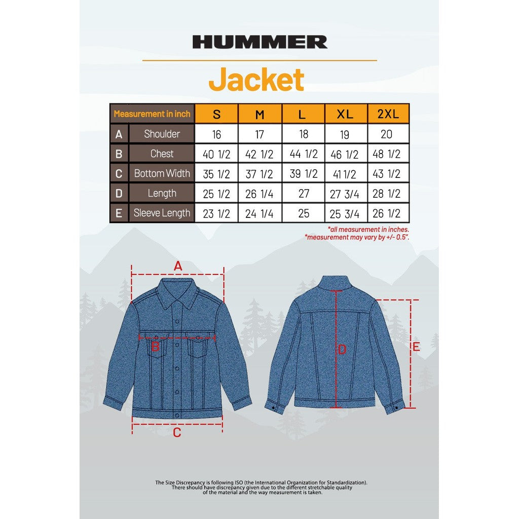 HUMMER LONG SLEEVE DENIM JACKET H0017