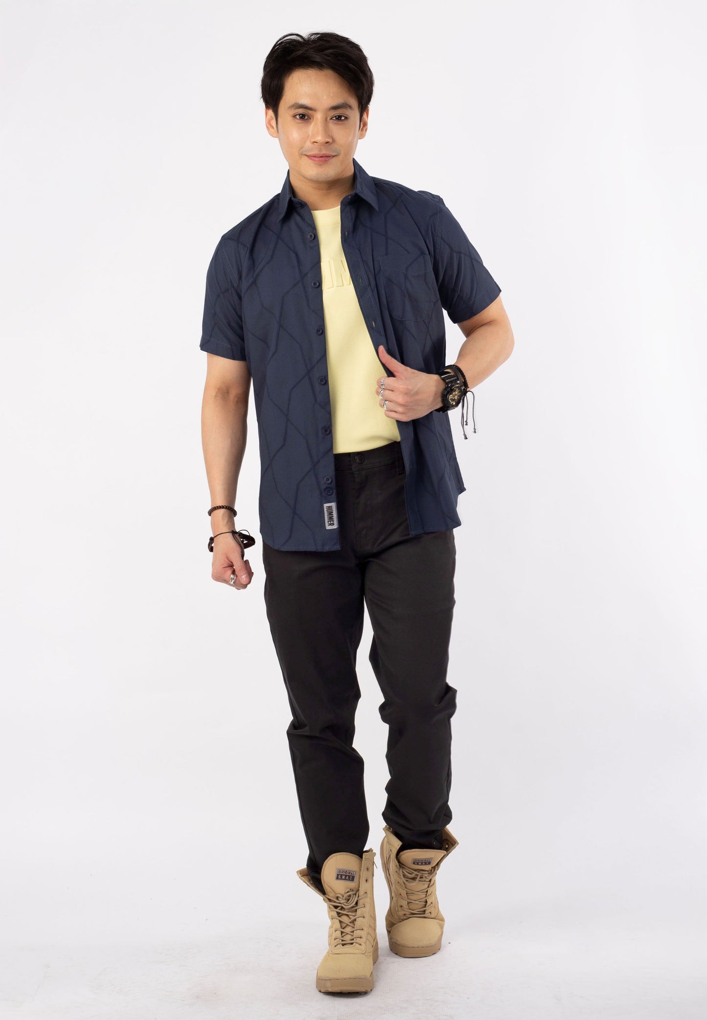 HUMMER SHORT SLEEVE SHIRT [SEMI FIT] H0007