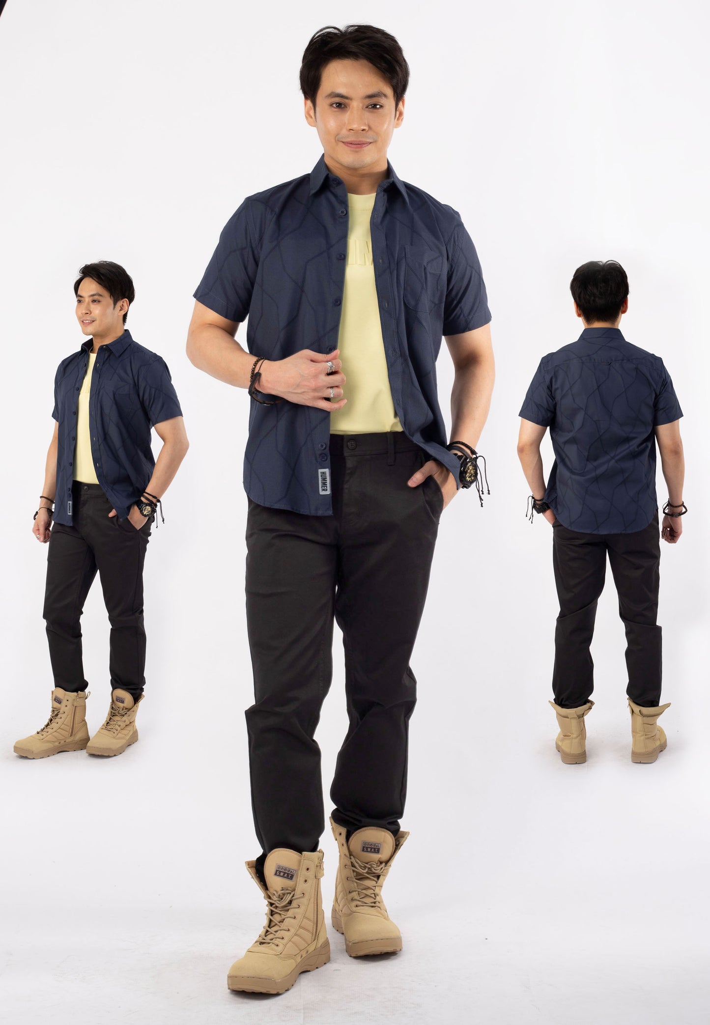 HUMMER SHORT SLEEVE SHIRT [SEMI FIT] H0007