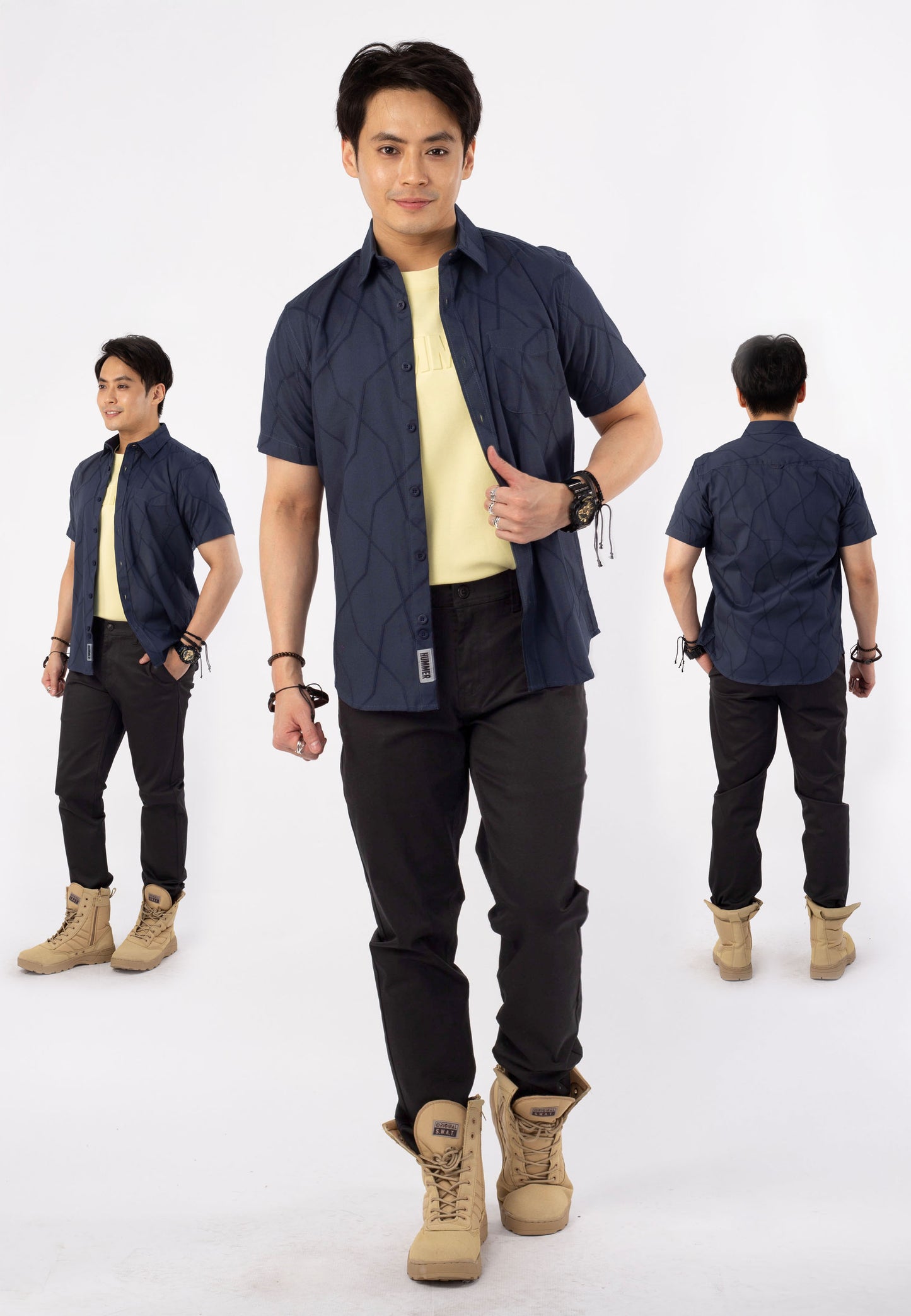 HUMMER SHORT SLEEVE SHIRT [SEMI FIT] H0007