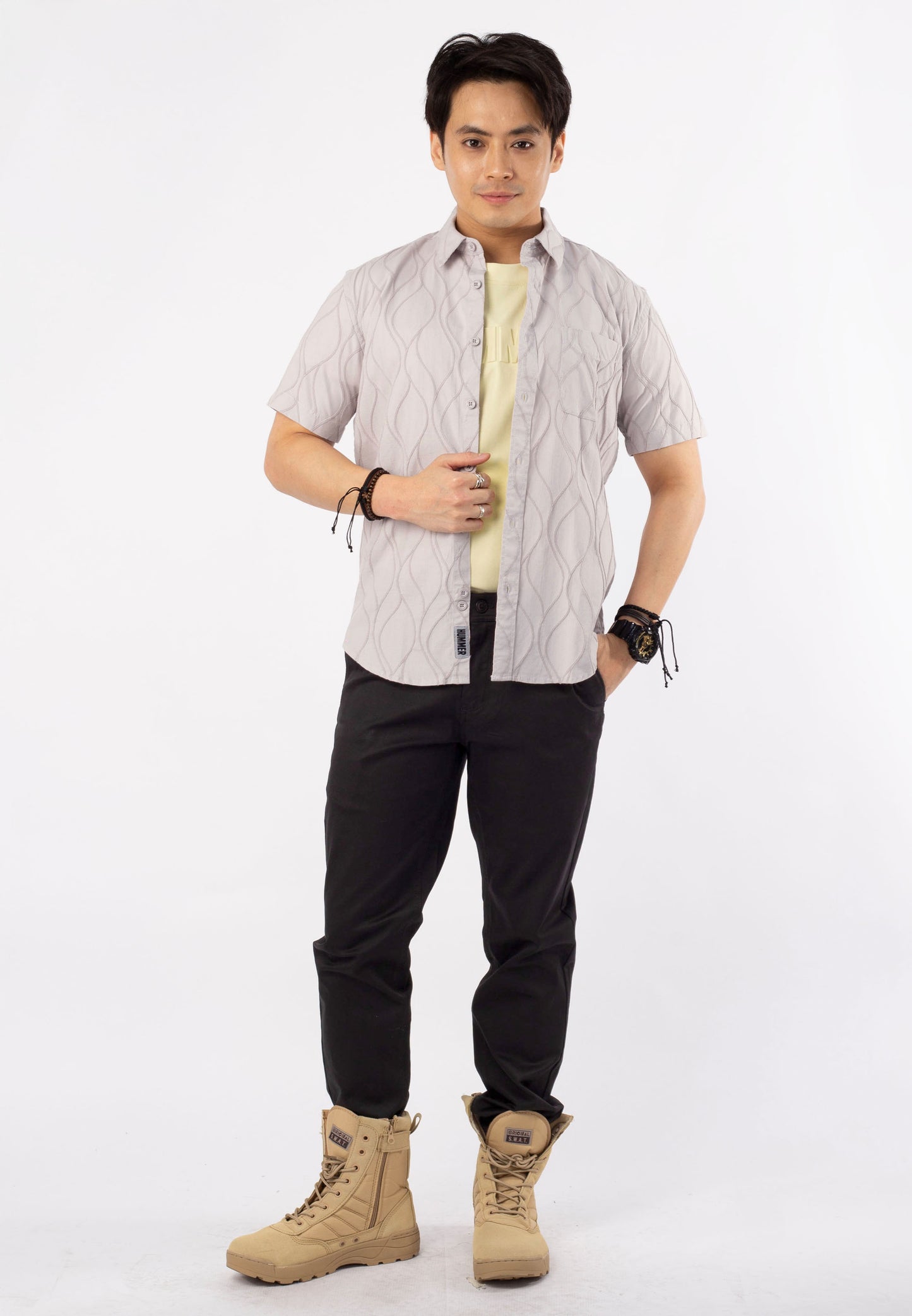 HUMMER SHORT SLEEVE SHIRT [SEMI FIT] H0008