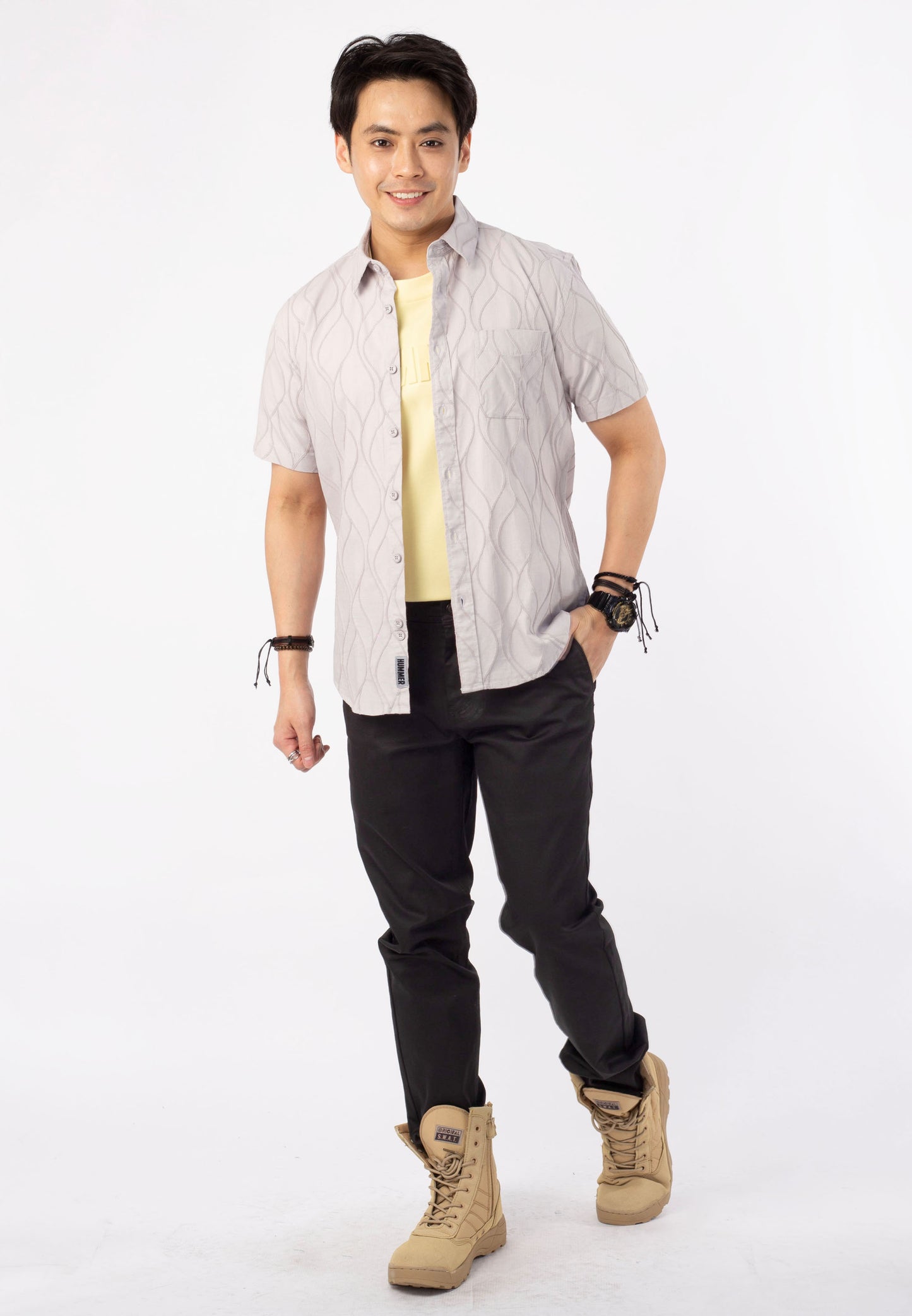 HUMMER SHORT SLEEVE SHIRT [SEMI FIT] H0008