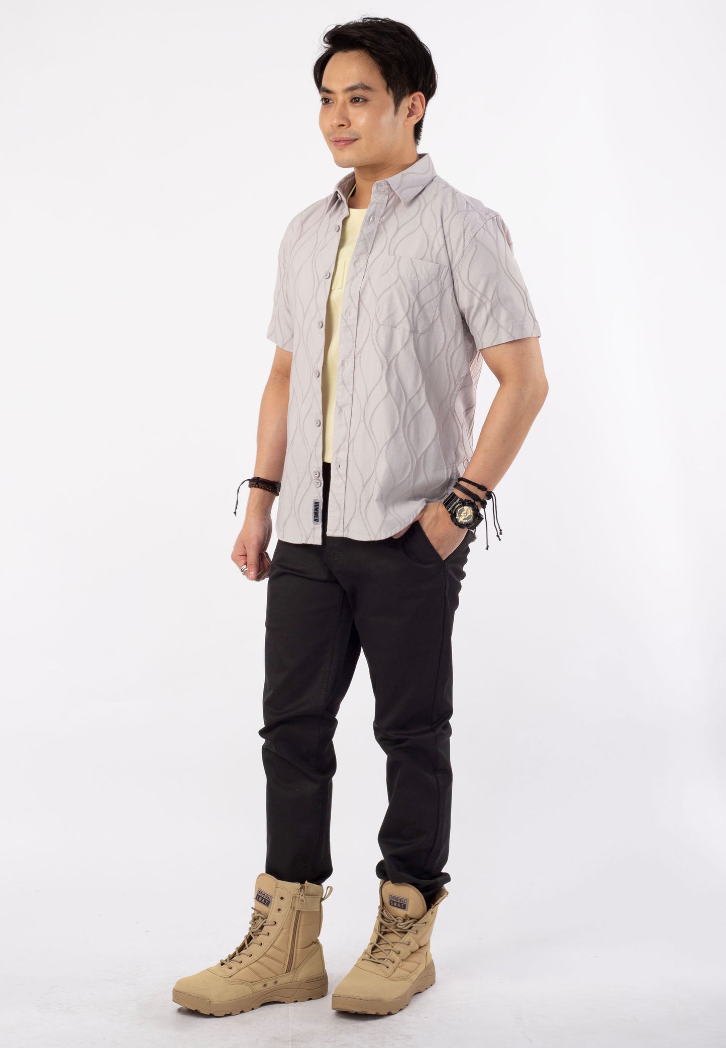 HUMMER SHORT SLEEVE SHIRT [SEMI FIT] H0008