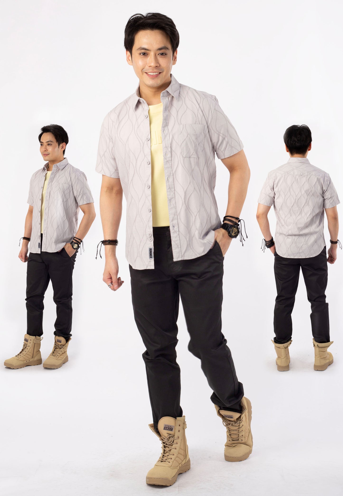 HUMMER SHORT SLEEVE SHIRT [SEMI FIT] H0008