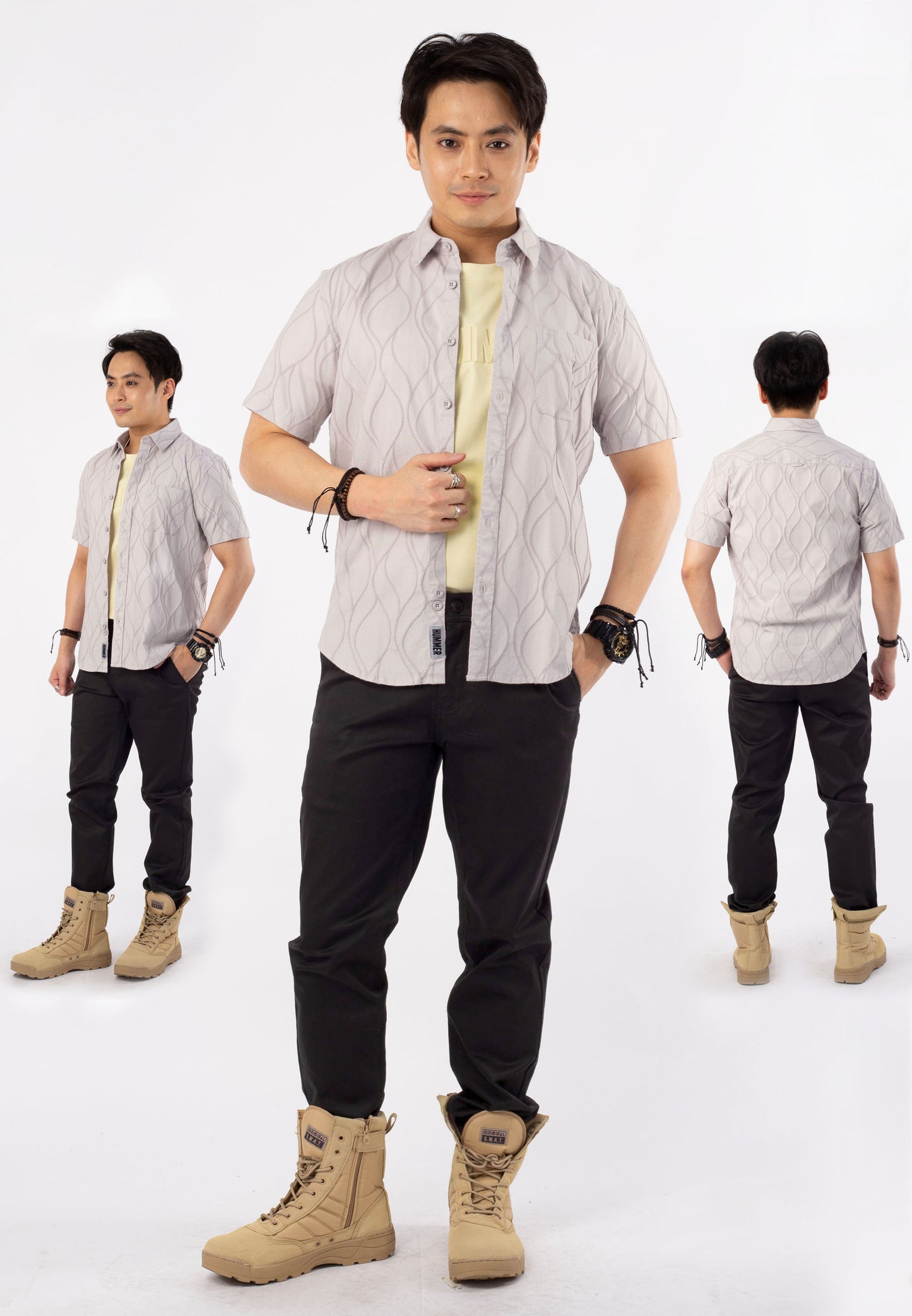 HUMMER SHORT SLEEVE SHIRT [SEMI FIT] H0008