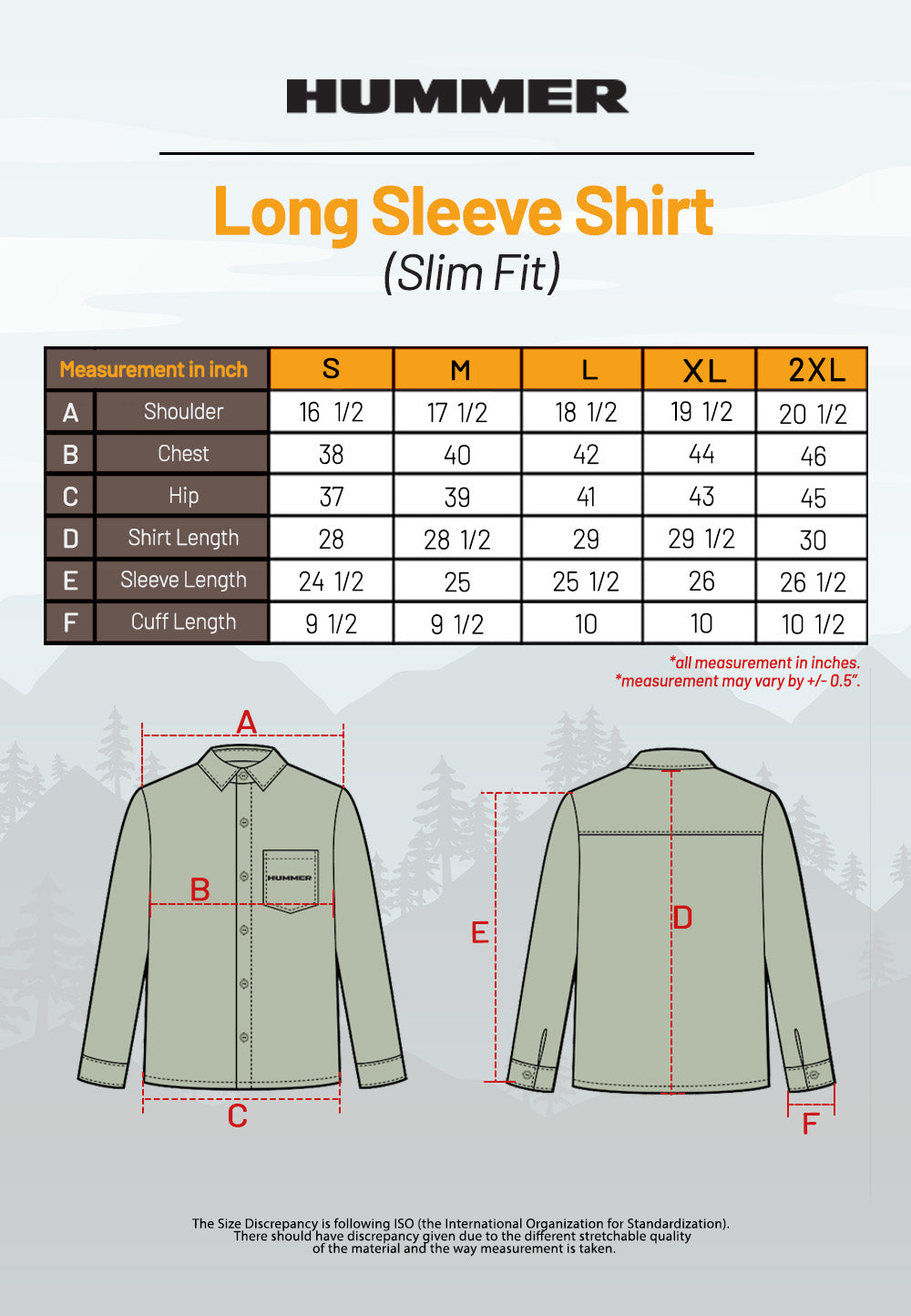 HUMMER SHORT SLEEVE SHIRT [SLIM FIT] H0009