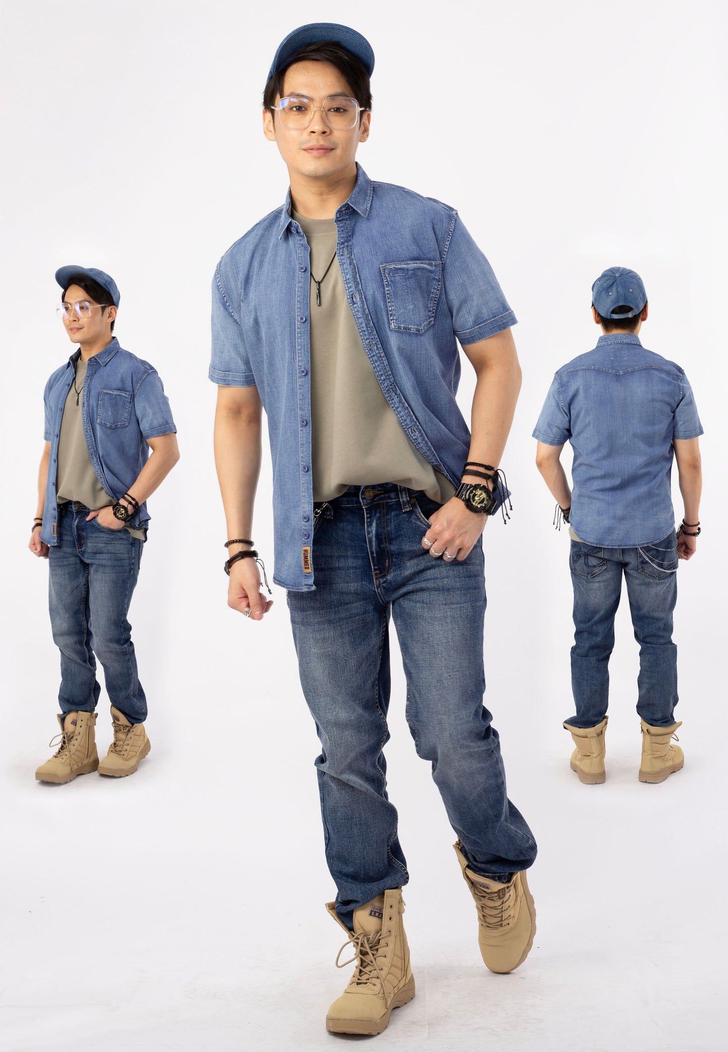 HUMMER SHORT SLEEVE SHIRT [SLIM FIT] H0016