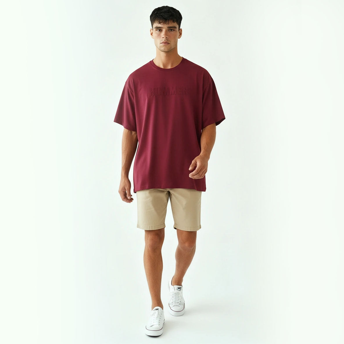 HUMMER SHORT SLEEVE ROUND NECK T SHIRT [OVERSIZE] H0025