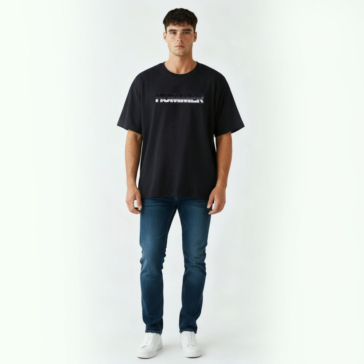 HUMMER SHORT SLEEVE ROUND NECK T SHIRT [OVERSIZE] H0025
