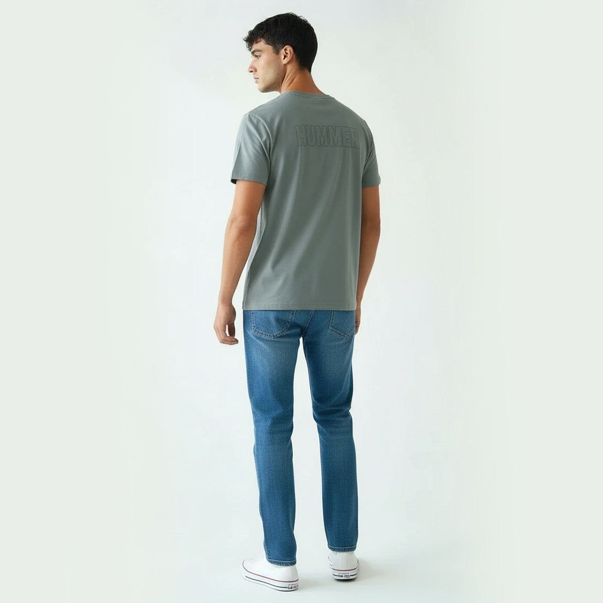 HUMMER SHORT SLEEVE ROUND NECK T SHIRT [FREE CUT] H0048