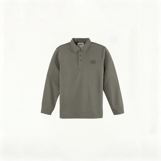 HUMMER MENS LONG SLEEVE POLO T SHIRT [FREE CUT] H0073