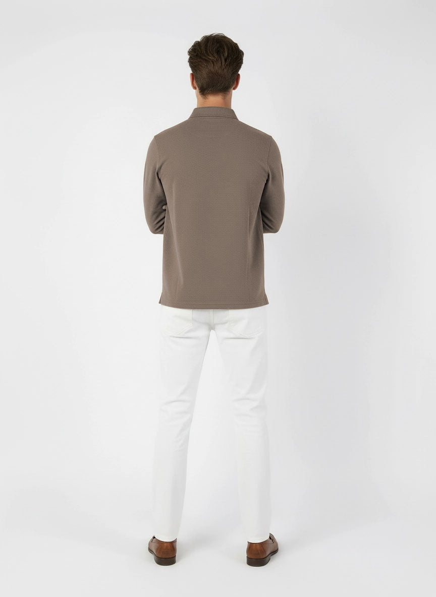 HUMMER MENS LONG SLEEVE POLO T SHIRT [FREE CUT] H0073