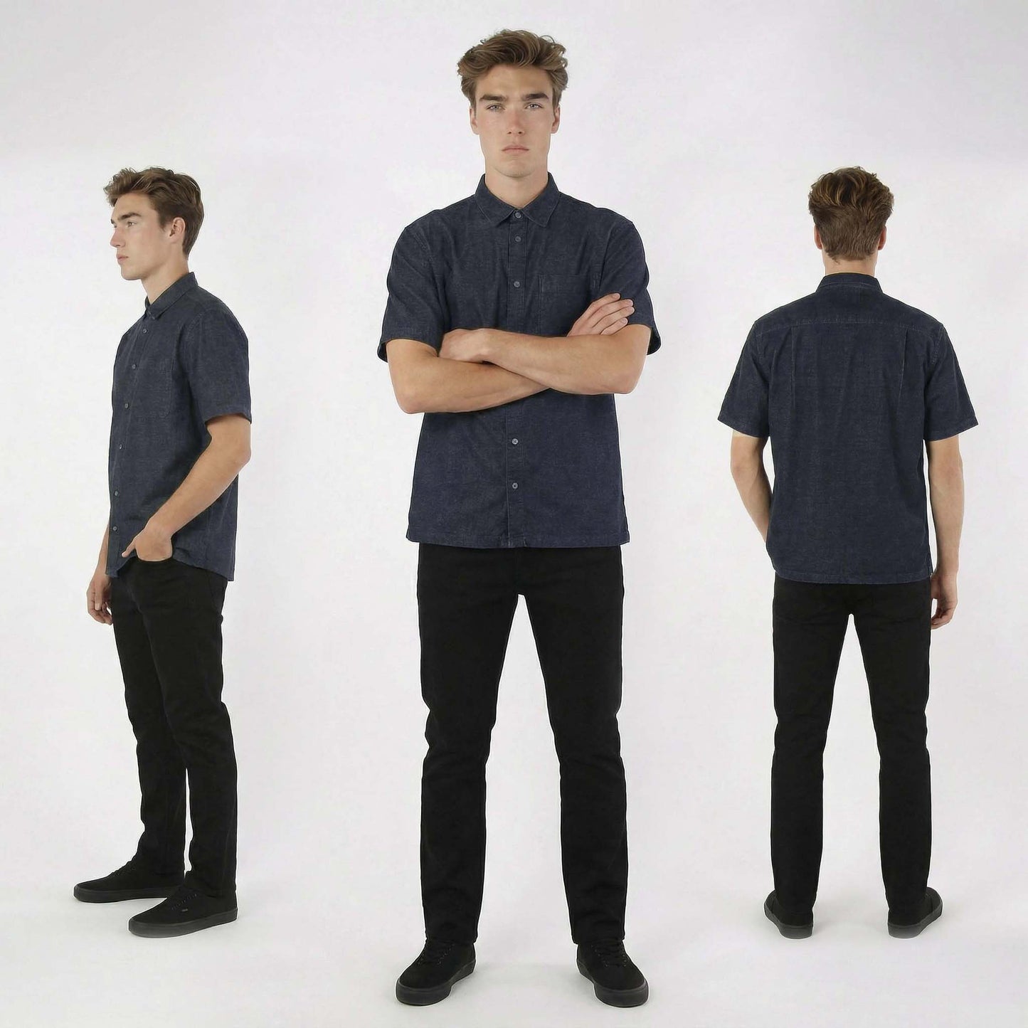 HUMMER MENS SHORT SLEEVE SHIRT [REGULAR FIT] H0039