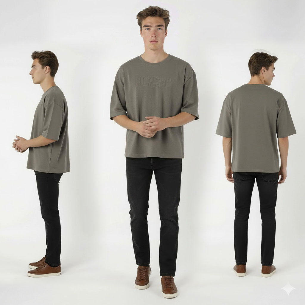 HUMMER MENS SHORT SLEEVE ROUND NECK T SHIRT [OVERSIZE] H0072