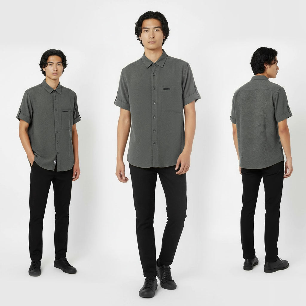 HUMMER MENS SHORT SLEEVE SHIRT [REGULAR FIT] H0062
