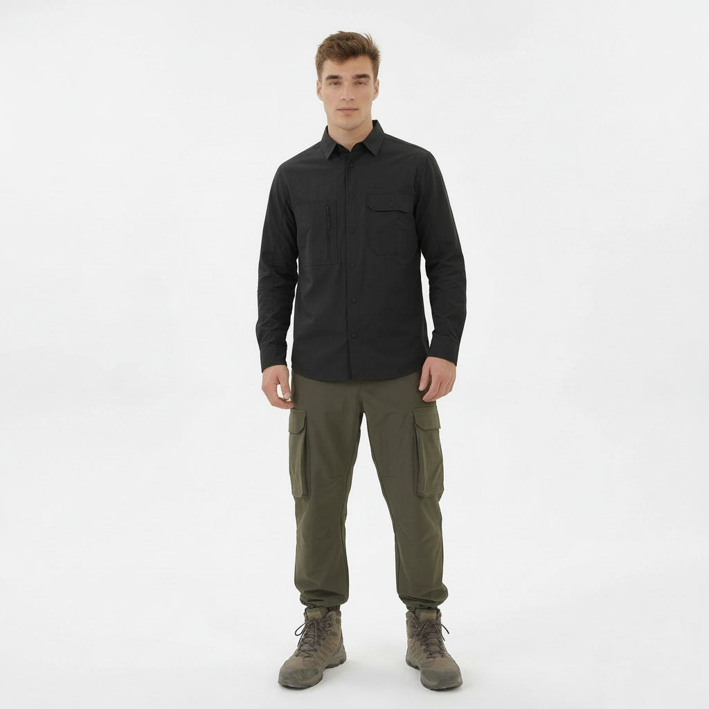 HUMMER MENS CASUAL OUTDOOR LONG SLEEVE SHIRT [REGULAR FIT] H0100