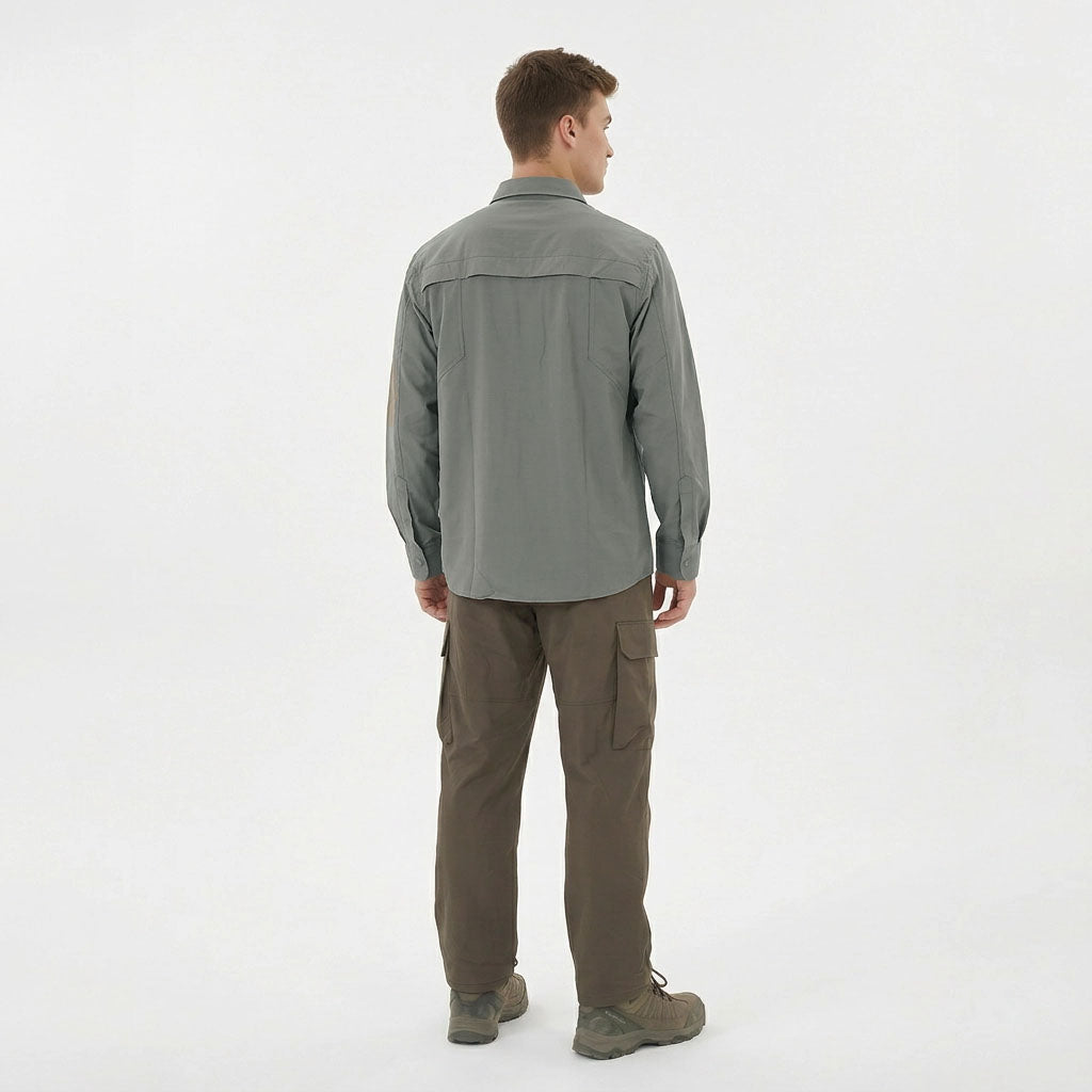 HUMMER MENS CASUAL OUTDOOR LONG SLEEVE SHIRT [REGULAR FIT] H0100