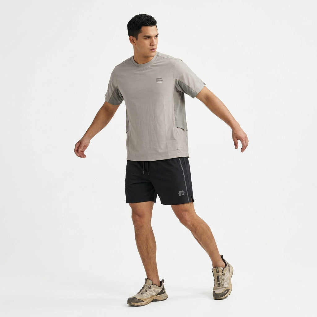 HUMMER MENS CASUAL OUTDOOR SHORT SLEEVE ROUNDNECK T SHIRT [OVERSIZE] H0109