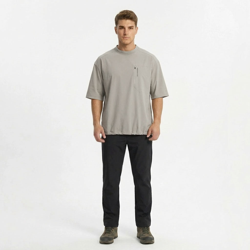HUMMER MENS CASUAL OUTDOOR SHORT SLEEVE ROUNDNECK T SHIRT [OVERSIZE] H0103