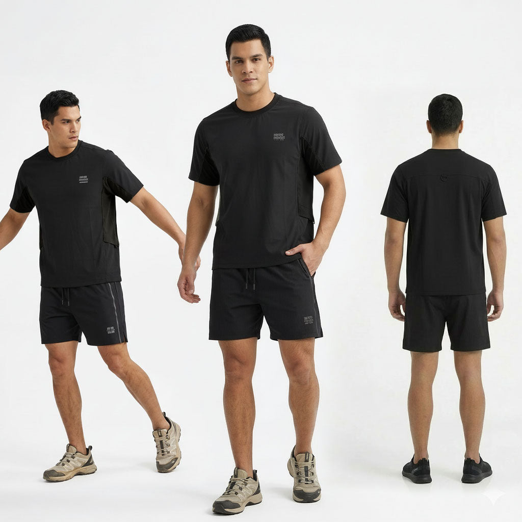 HUMMER MENS CASUAL OUTDOOR SHORT SLEEVE ROUNDNECK T SHIRT [OVERSIZE] H0109