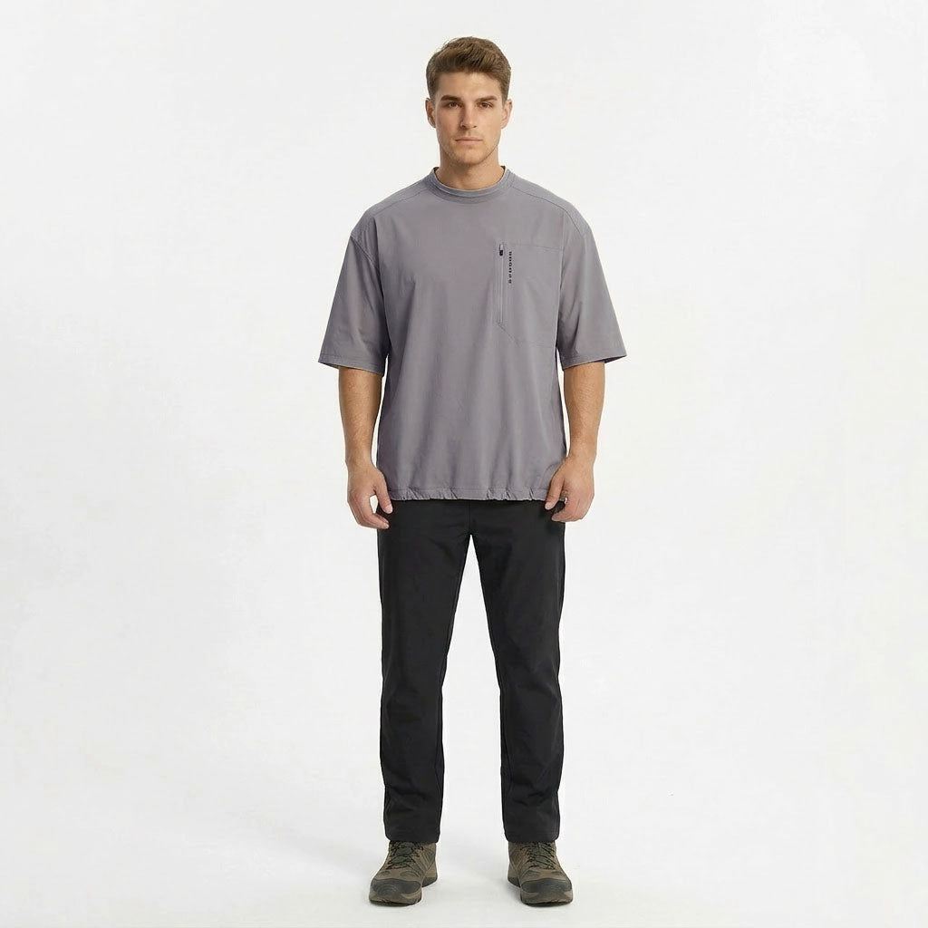 HUMMER MENS CASUAL OUTDOOR SHORT SLEEVE ROUNDNECK T SHIRT [OVERSIZE] H0103