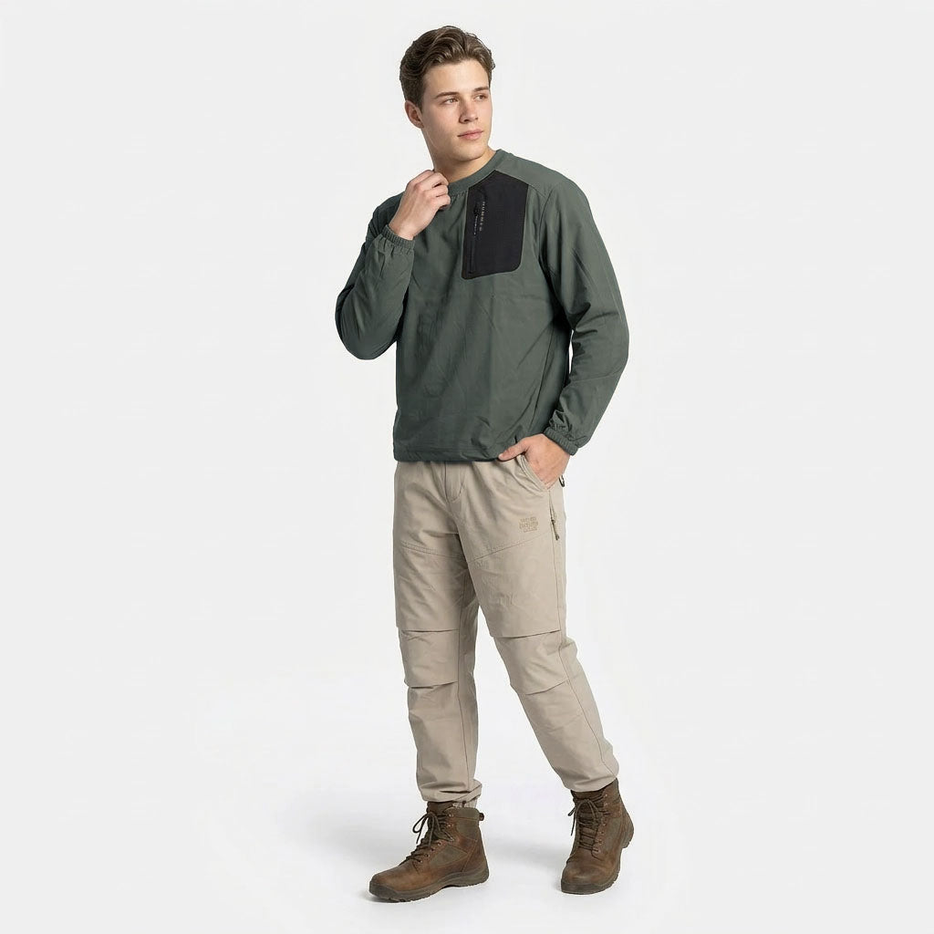 HUMMER MENS CASUAL OUTDOOR LONG SLEEVE SWEATER [OVERSIZE] H0102
