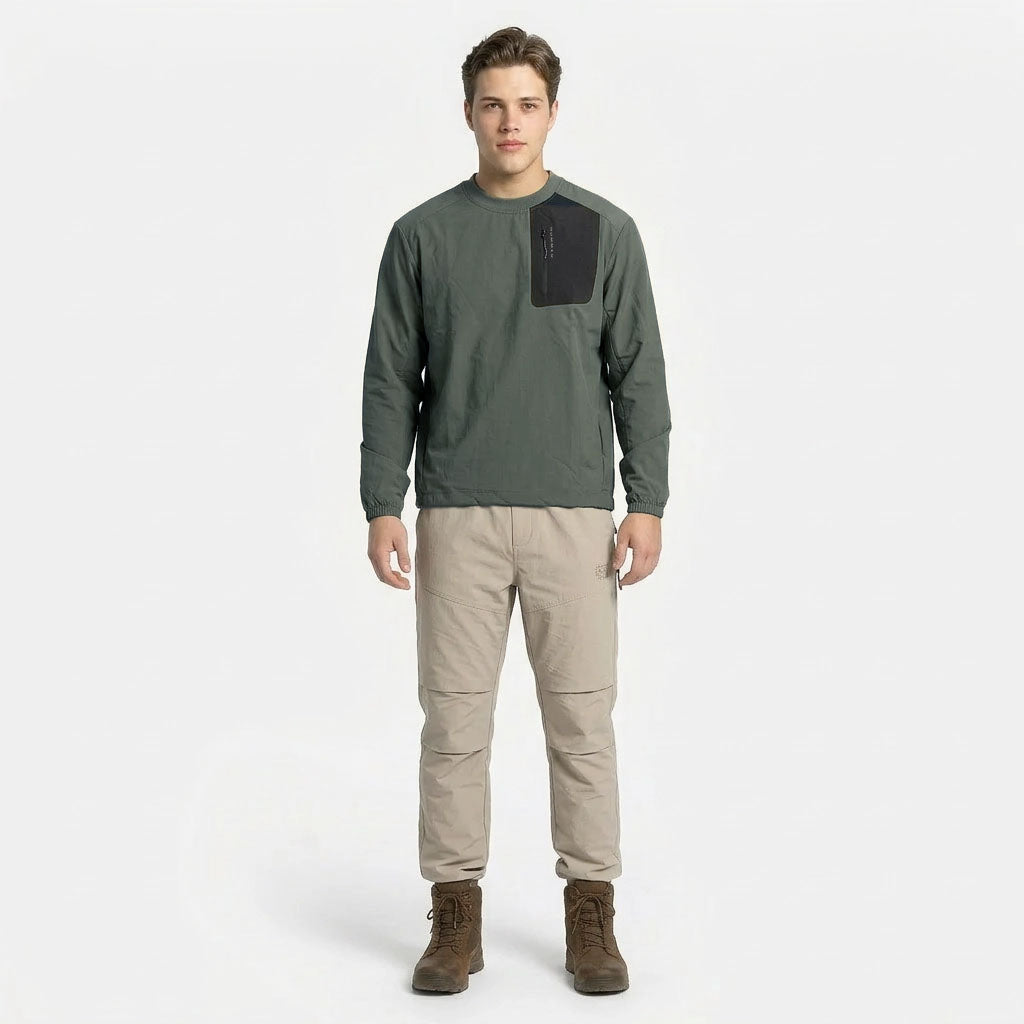 HUMMER MENS CASUAL OUTDOOR LONG SLEEVE SWEATER [OVERSIZE] H0102