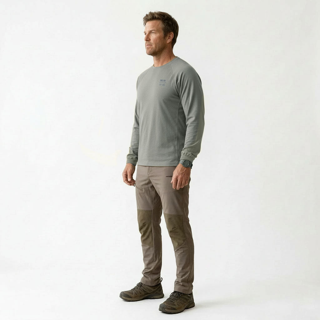 HUMMER MENS CASUAL OUTDOOR LONG SLEEVE SWEATER [OVERSIZE] H0108