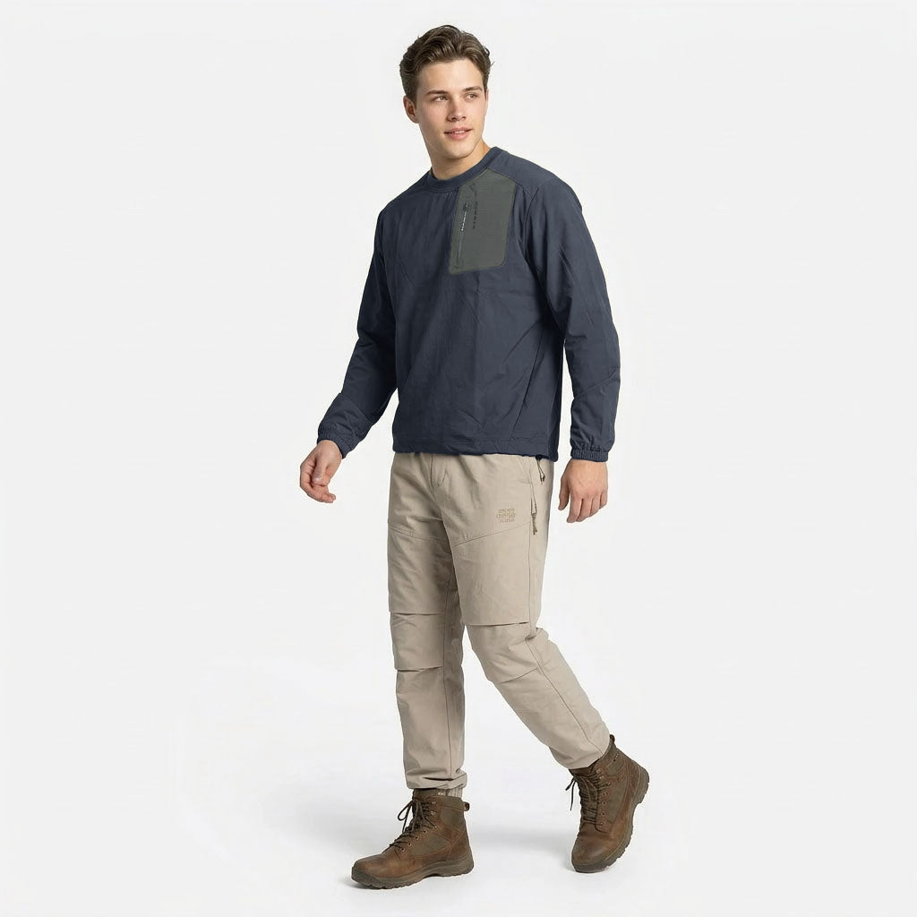 HUMMER MENS CASUAL OUTDOOR LONG SLEEVE SWEATER [OVERSIZE] H0102