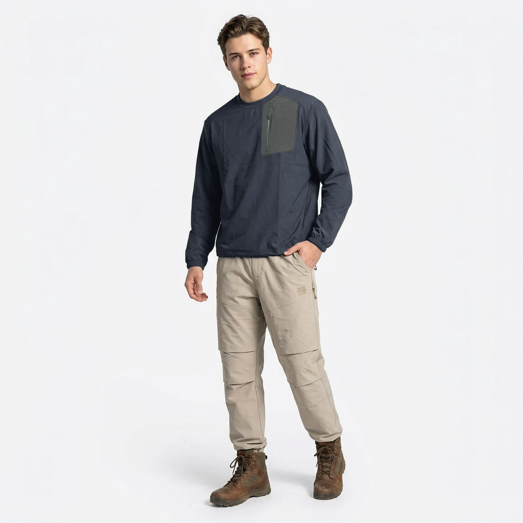 HUMMER MENS CASUAL OUTDOOR LONG SLEEVE SWEATER [OVERSIZE] H0102