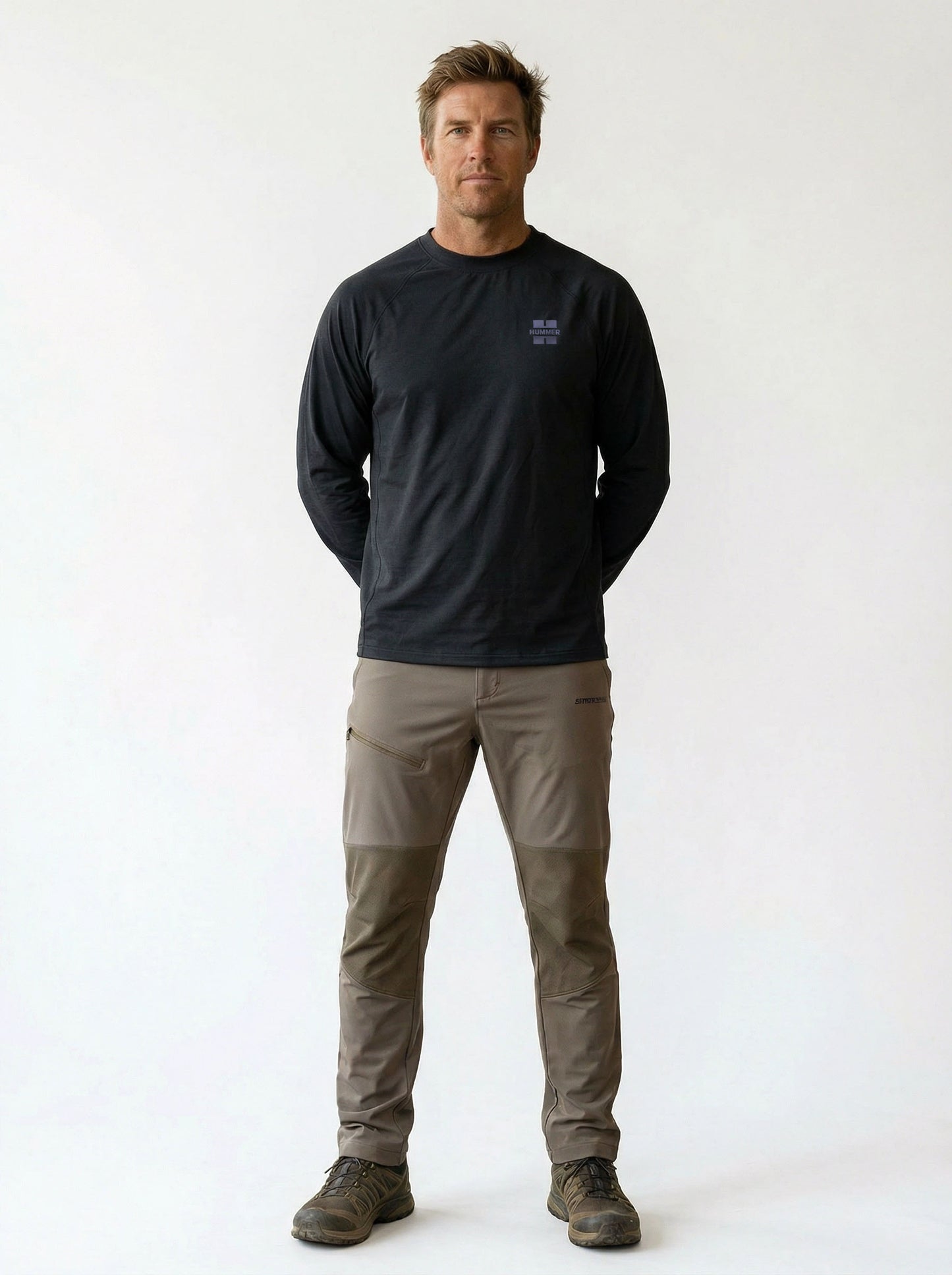 HUMMER MENS CASUAL OUTDOOR LONG SLEEVE SWEATER [OVERSIZE] H0108