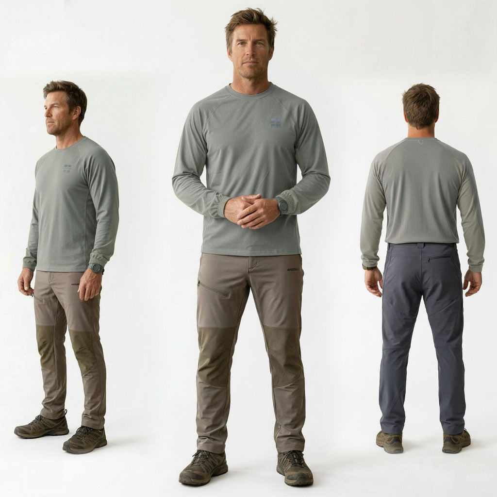HUMMER MENS CASUAL OUTDOOR LONG SLEEVE SWEATER [OVERSIZE] H0108