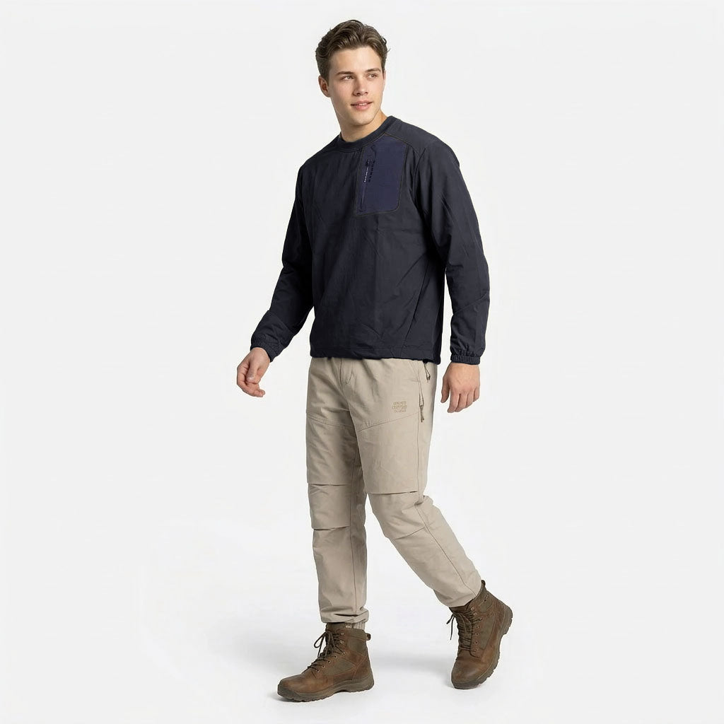 HUMMER MENS CASUAL OUTDOOR LONG SLEEVE SWEATER [OVERSIZE] H0102