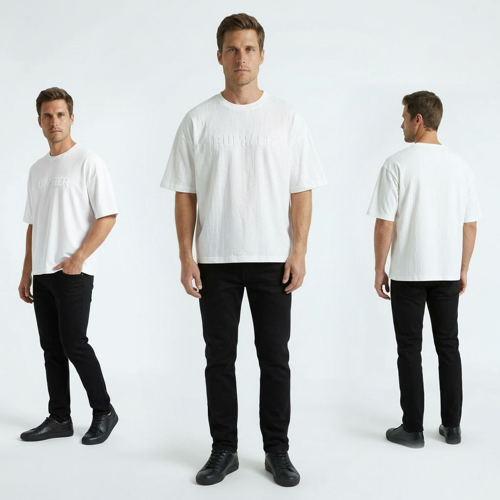 HUMMER MENS SHORT SLEEVE ROUNDNECK T SHIRT [OVERSIZE] H0079