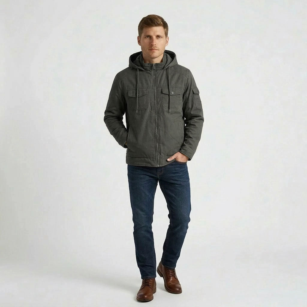 HUMMER MENS LONG SLEEVE HOODED JACKET H0099