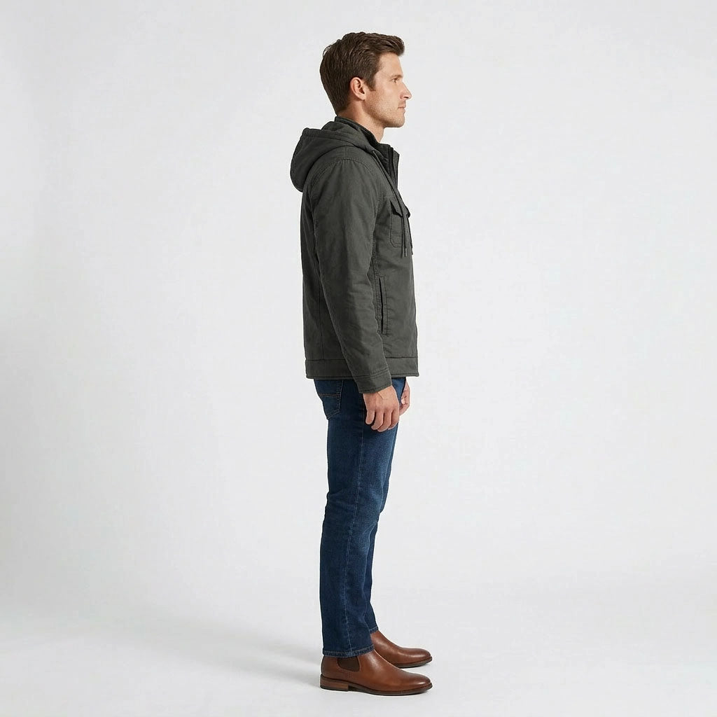 HUMMER MENS LONG SLEEVE HOODED JACKET H0099