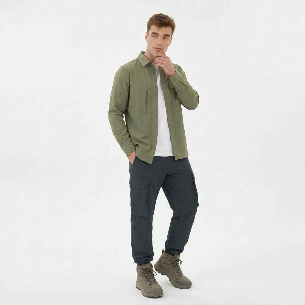 HUMMER MENS CASUAL OUTDOOR LONG PANTS CHINO [BAGGY] H0094